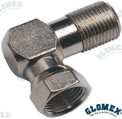 V9146 - CONECTOR HEMBRA-MACHO EN ANGULO Glomex GLOV9146