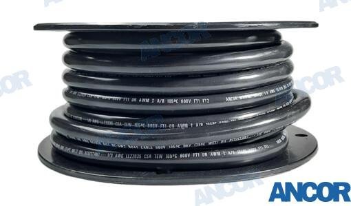 CABLE BATERIA 0AWG (53MM²) NEGRO 15M Ancor AM116005