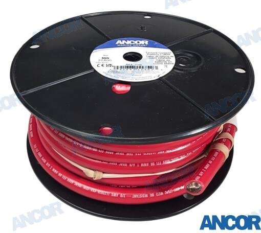 CABLE MARINO 00AWG (67MM²) ROJO 15M Ancor AM117505