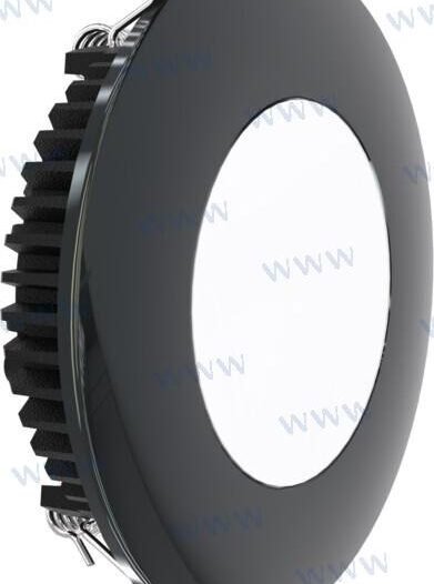 LUZ INTERIOR NEGRA 6 W 600 LUM. 6500K 24 Aker Lighting AKAL4195BL24V