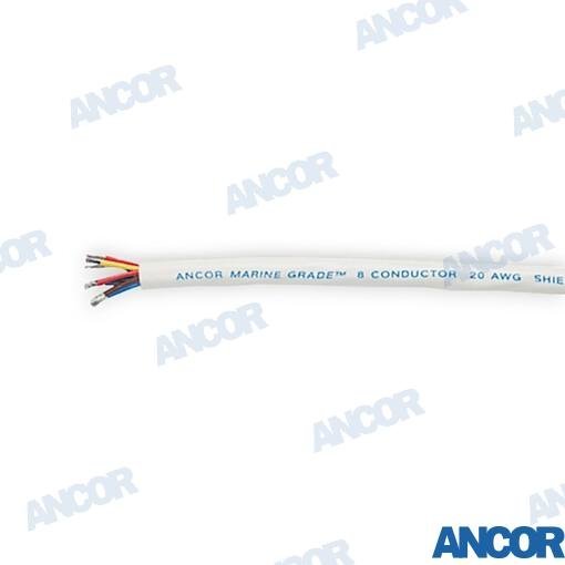 CABLE SEÑAL REDONDO 20/8AWG(8X0