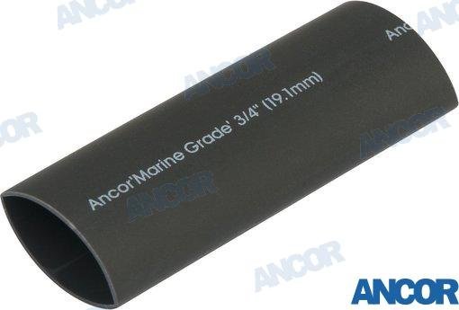 TUBO TERMORETRACTIL 3/4" X 3 NEGRO Ancor AM306103