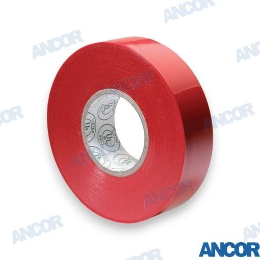 CINTA ELECTRICA PREMIUM ROJA 19mmx20m Ancor AM336066