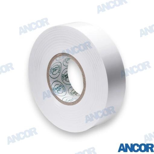 CINTA ELECTRICA BLANCA PREMIUM19mmx20m Ancor AM337066