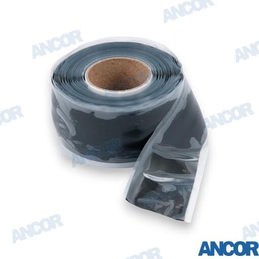 CINTA REPARACION 25mmX0.30m NEGRA Ancor AM341010
