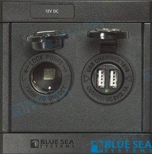 PANEL 360 DC 12V USB CARGADOR Blue Sea BS1478