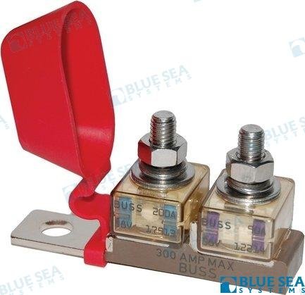 PORTAFUSIBLE 2 TERM. BAT. 30-300A Blue Sea BS2151