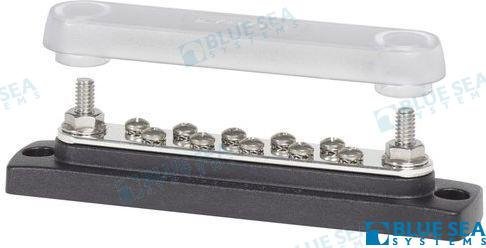 PLACA DE CONEXION 150A 10 T. c/TAPA Blue Sea BS2300