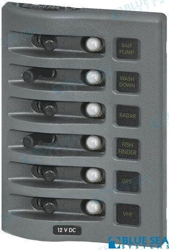 PANEL INTEMPERIE 6 P GRIS CB Blue Sea BS4376