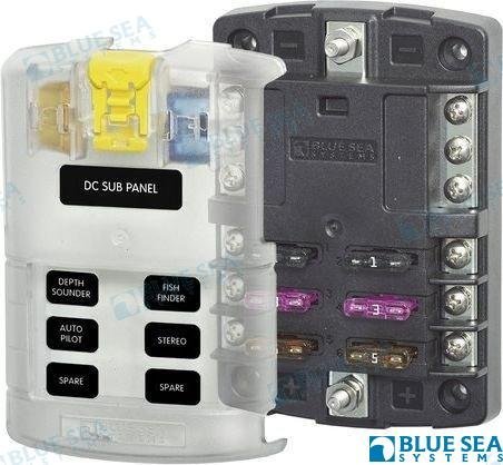 PANEL 6 FUSIBLES ATO Blue Sea BS5025