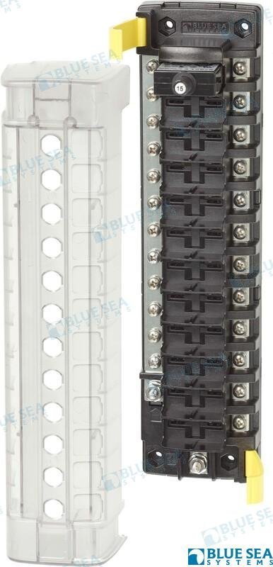 BLOQUE DISYUNTORES ST CLB - 12 POSICIONE Blue Sea BS5054