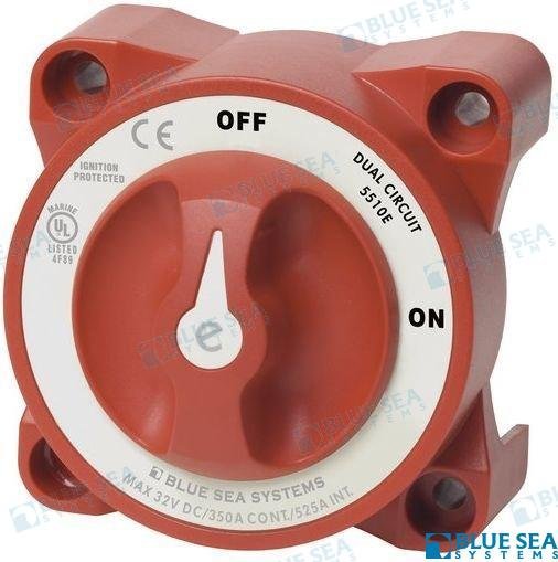 DESCONECTADOR DE BATERIAS DOBLE CIRCUITO Blue Sea BS5510E