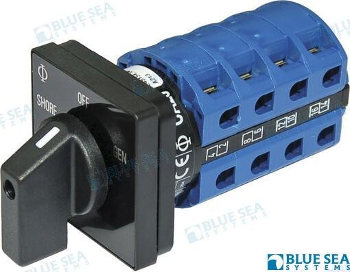 INTERRUPTOR ROTATIVO OFF + 2 120V AC 30 Blue Sea BS6337