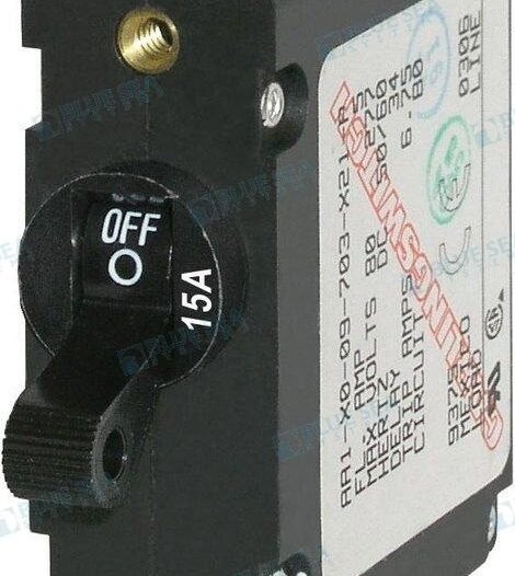 INTERRUPTOR MAGNETICO 15A NEGRO Blue Sea BS7208