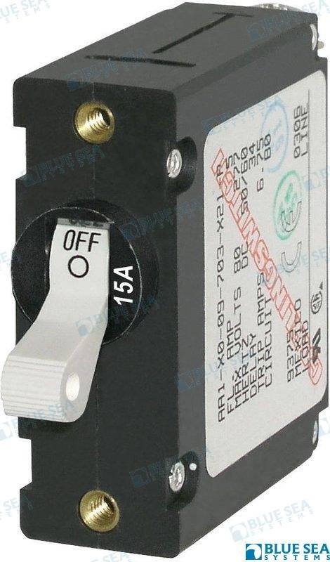 INTERRUPTOR MAGNETICO 15A BL. Blue Sea BS7210