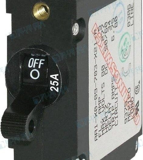 INTERRUPTOR MAGNETICO 25A NEGRO Blue Sea BS7216