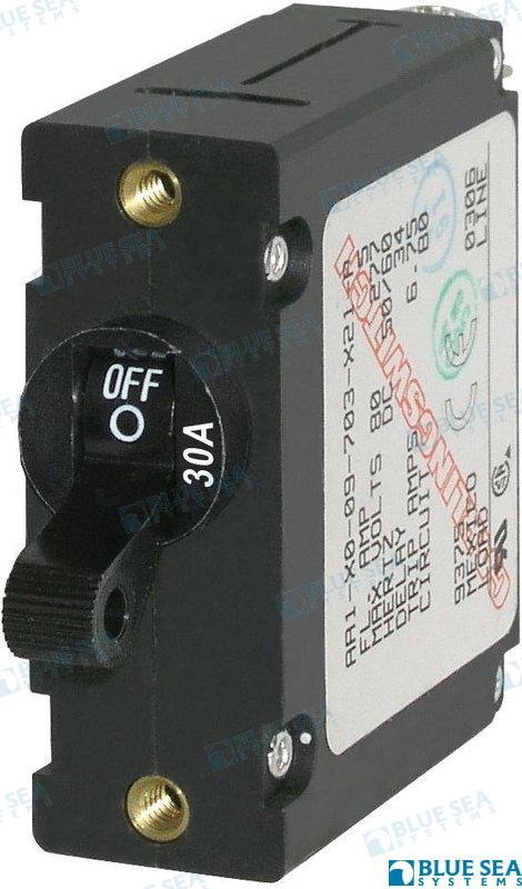 INTERRUPTOR MAGNETICO 30A NEGRO Blue Sea BS7220