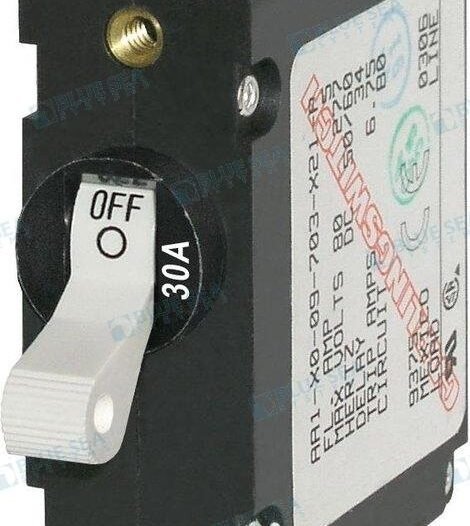 INTERRUPTOR MAGNETICO 30A BL. Blue Sea BS7222