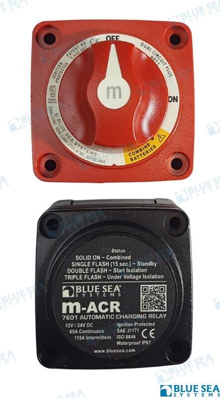 SOLENOIDE ADD A BATTERY MINI 65A Blue Sea BS7649