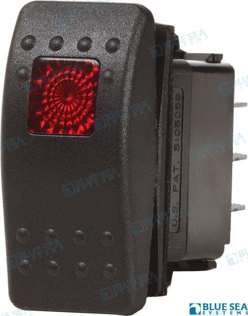 INTERRUPTOR LUZ OFF-ON NEGRO Blue Sea BS7929