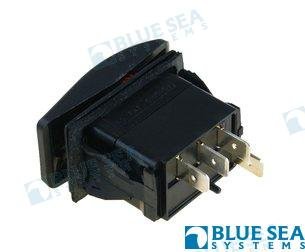 INTERRUPTOR LUZ (ON)-OFF-ON NEGRO Blue Sea BS7932