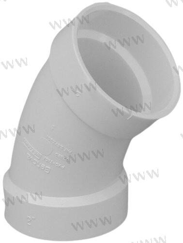 3.50" X 45º CODO ( BLANCO) Centek CEN1200111W
