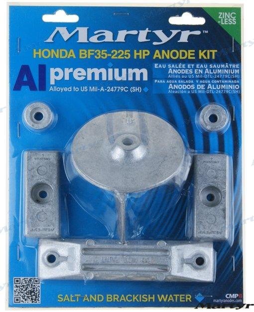 KIT ANODOS ALUMINIO HONDA 35-225HP Martyr CMHBF35225KITA