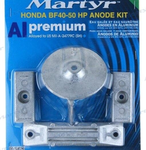 KIT ANODOS ALUMINIO HONDA 40/50HP Martyr CMHBF4050KITA