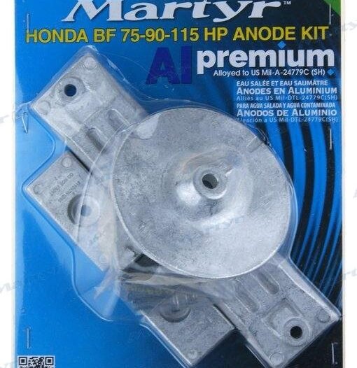 KIT ANODOS ALUMINIO HONDA 75/90/115HP Martyr CMHBF75115KITA