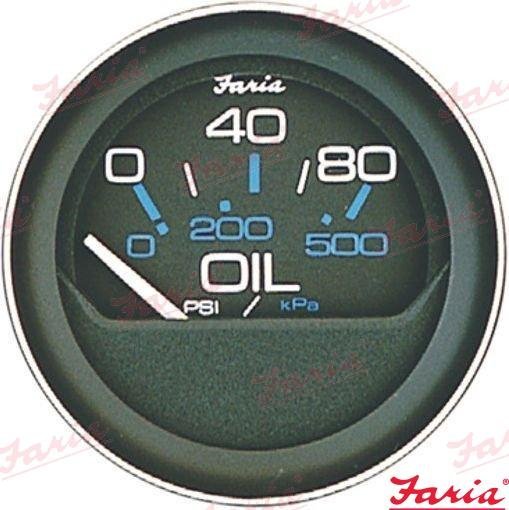 RELOJ PRESION ACEITE 80 PSI Faria FA13002