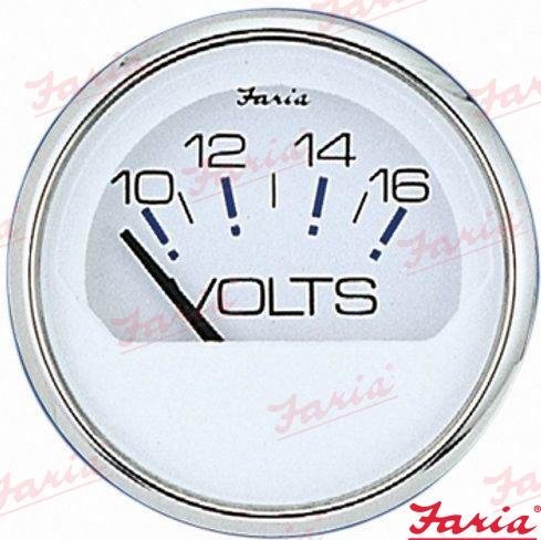 RELOJ VOLTIMETRO 12 V. Faria FA13805