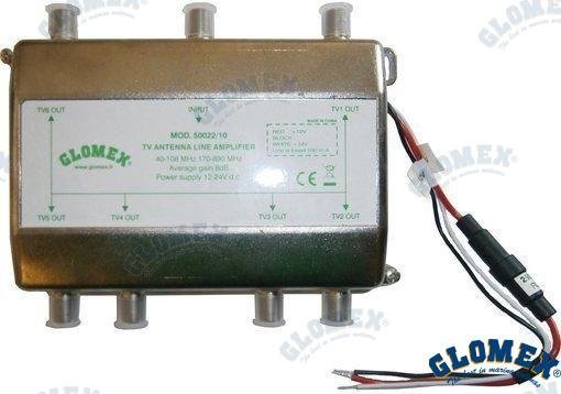 AMPLIFICADOR 6 SALIDAS PARA V9150 Glomex GLO50022/10