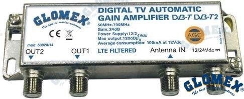 AMPLIFICADOR AUTOMATIC GAIN CONTROL PARA Glomex GLO50023/14
