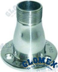 SOPORTE INOX BASE 1"BSP MACHO X 11 TPI Glomex GLOPRM180