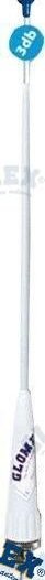ANTENA VHF - 900 MM - FIBRA - 18 M + RA Glomex GLORA106GRPSB18