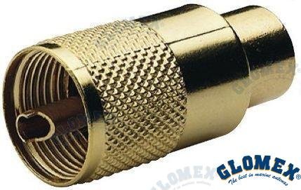 CONECTOR PL259 GOLD PARA RG213 Glomex GLORA131GOLD