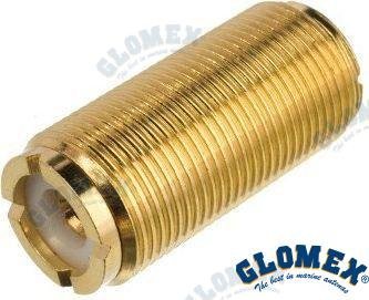 PL258 DOBLE HEMBRA GOLD PARA PL259 Glomex GLORA133GOLD