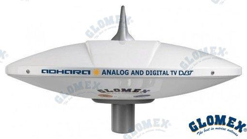 ANTENA TV V9150 AGC ADHARA 36DB 370MM Glomex GLOV9150-AGC