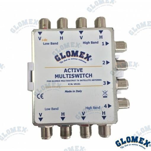 ACTIVE MULTISWITCH 4X4 FOR MULTI OUTPUT Glomex GLOV9191