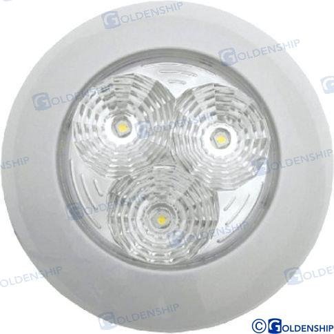 PLAFON INTERIOR LED 3W 12V-28V BLANCO Sea Lume GS10438