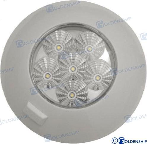 PLAFON INTERIOR LED 6W 12V-28V BLANCO Sea Lume GS10439