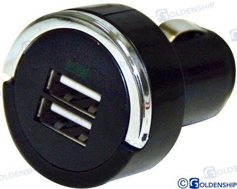 BASE 12/24 V 2 USB CARGADOR 5V 3.4A Sea Origin GS11012