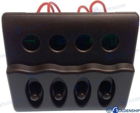 PANEL 4 INTERRUPTORES - IP65 Sea Origin GS11178