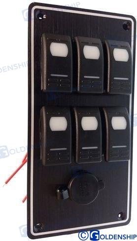 PANEL 3+3 INTERRUPTORES Sea Origin GS11183