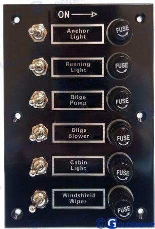 PANEL 6 INTERRUPTORES Goldenship GS11191