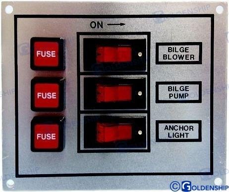 PANEL 3 INTERRUPTORES Goldenship GS11192