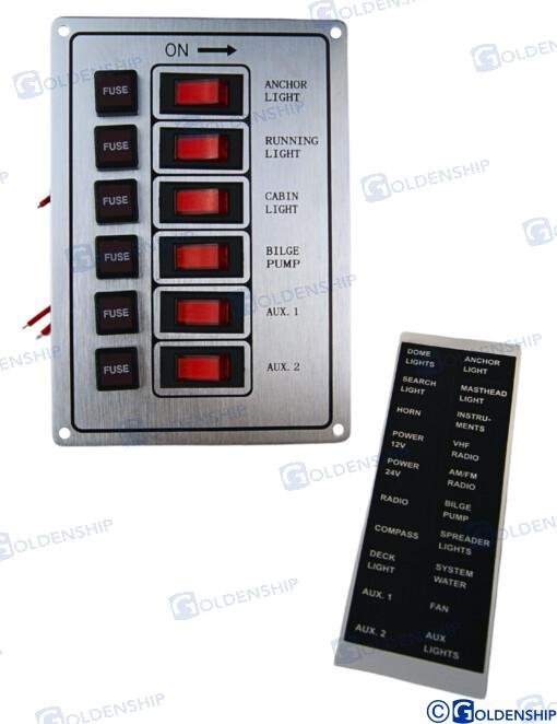 PANEL 6 INTERRUPTORES Sea Origin GS11193
