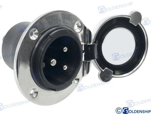 BASE TOMA PUERTO INOX 16A Sea Origin GS11335