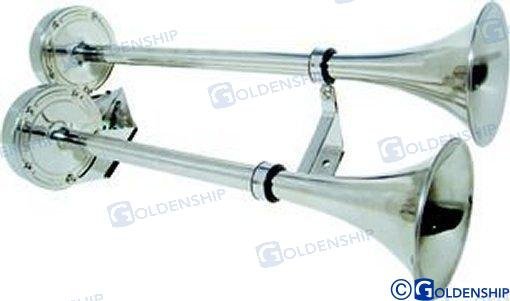 BOCINA TROMPETA DOBLE 40/47 24V Sea Origin GS12012