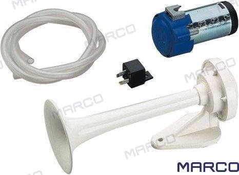 BOCINA ABS C/COMPRESOR 12V Marco GS12042
